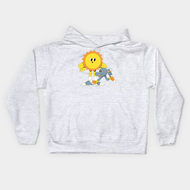 Sun Design Kids Hoodie by Imagination